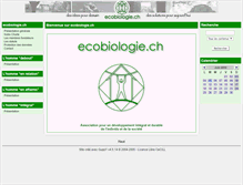 Tablet Screenshot of ecobiologie.ch